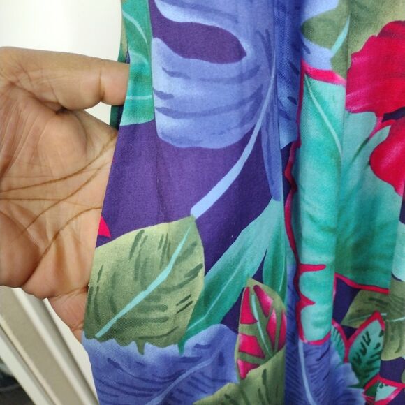 Hilo Hattie The Hawaiian Original Size XL Multicolor Cotton Womens Mumu Dress - Picture 4 of 7